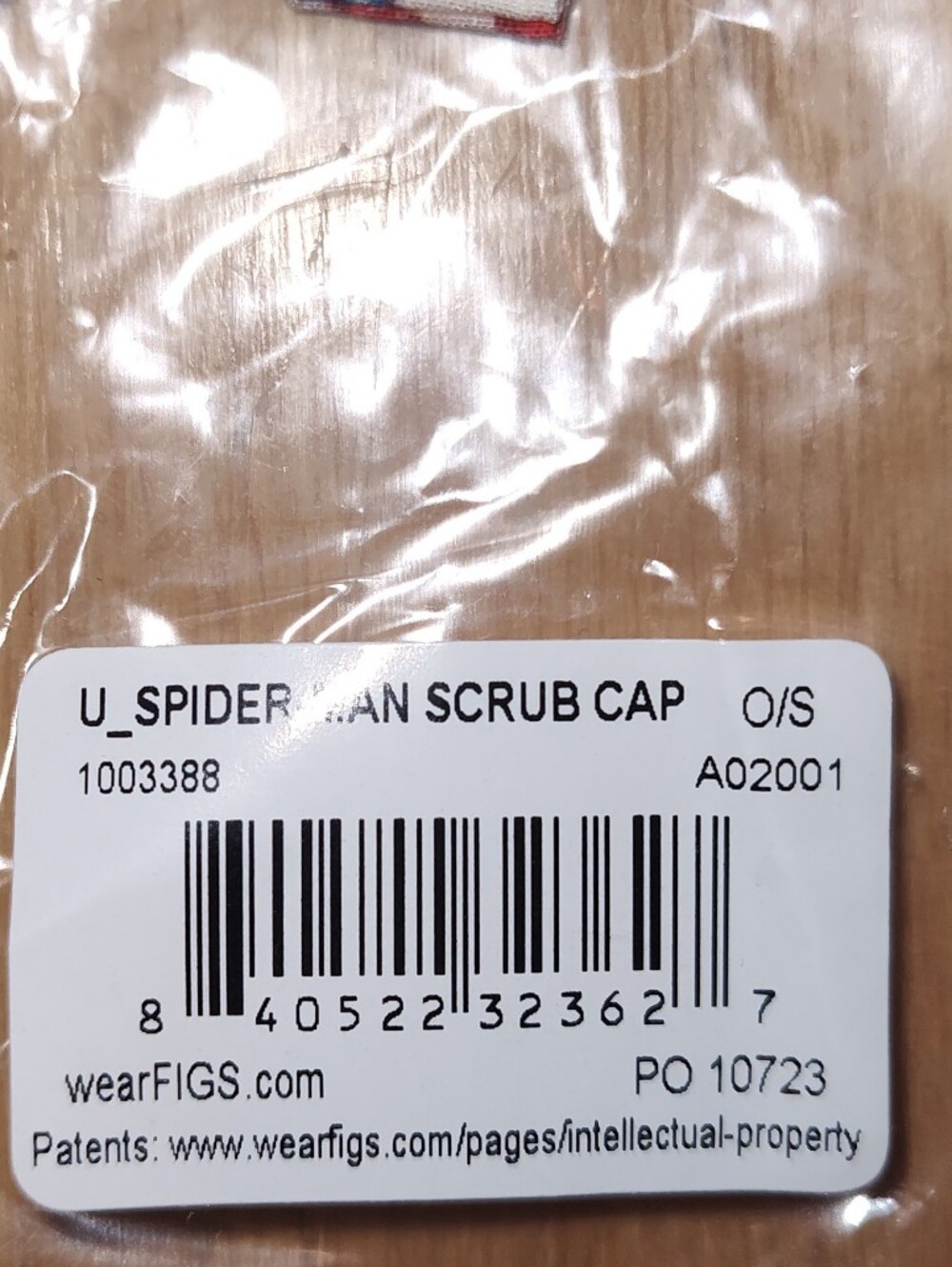 Figs X Marvel Spiderman Cap NWT - Picture 3 of 7